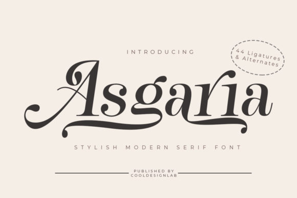 Asgaria: A Serif Font for Elegant Design