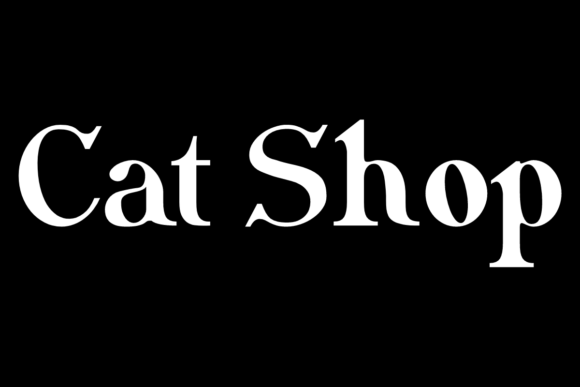 Cat Shop Font for Web Design
