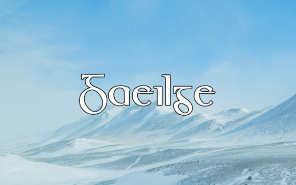 Gaeilge: A Creative Serif Font for Bold Designers