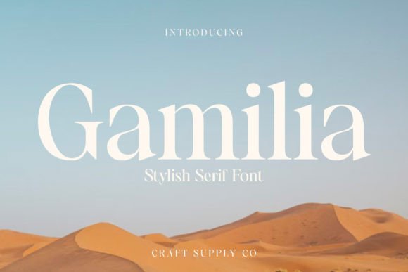 Gamilia: A Stylish Serif Font for Web Design