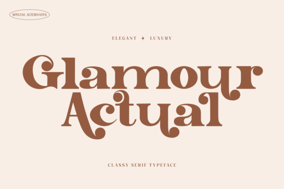 Glamour Actual: A Stylish Serif Font