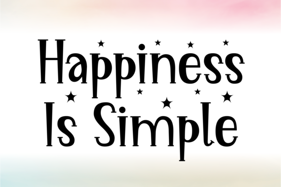 Happiness is Simple Font