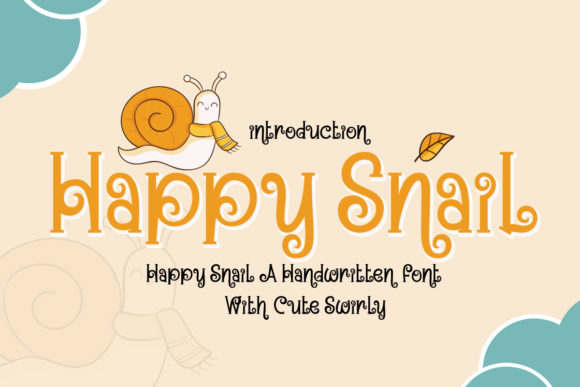 Happy Snail: A Whimsical Serif Font
