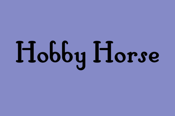 Hobby Horse Font Review