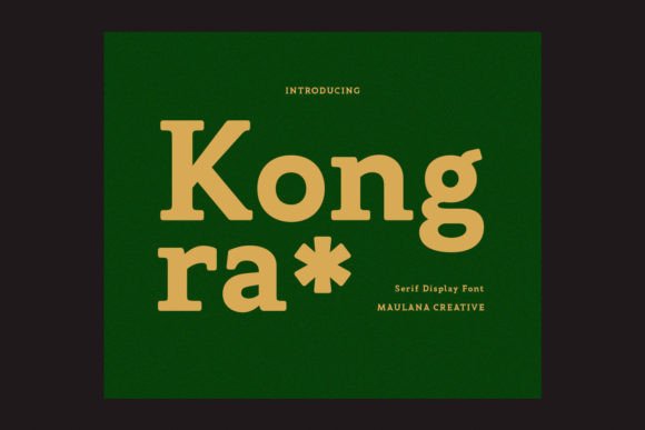 Kongra: A Stylish Serif Font for Crafters