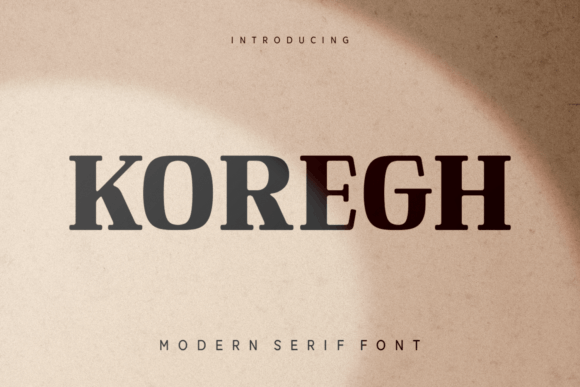 Koregh: A Serif Font That Elevates Design