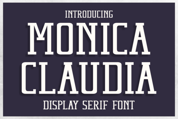 Monica Claudia Font for Web Design