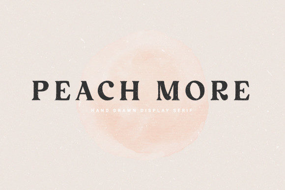 Peach More Font: Stylish Serif for Creative Projects