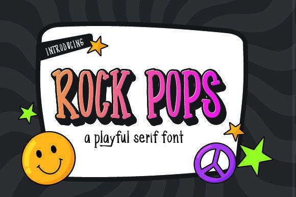 Rock Pops: A Bold Font for Creative Campaigns