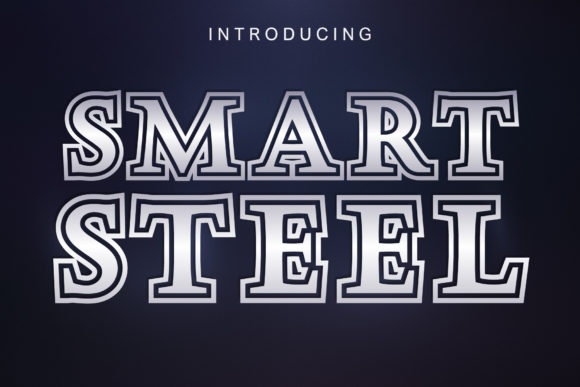 Smart Steel: A Bold Serif Font for Business