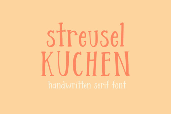 Streusel Kuchen Font
