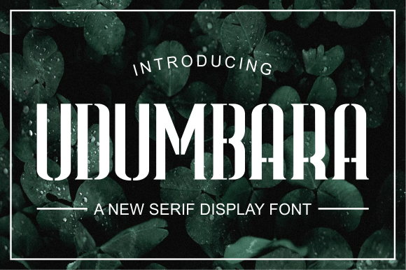 Udumbara: A Serif Font with Character