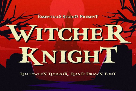 Witcher Knight Font for Craft Projects