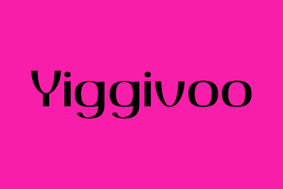Yiggivoo Font for Web Design